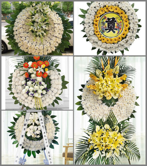 广东肇庆市德庆县新圩镇官车村花圈速递